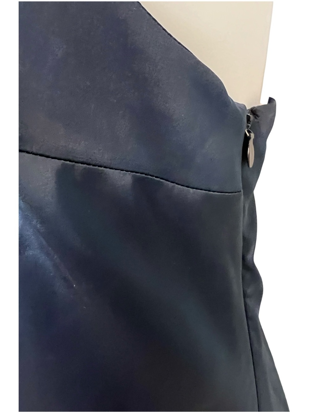 Cushnie x Target Blue & Green Colorblock Pleated Silky Midi Dress. Size 4 - Picture 9 of 15